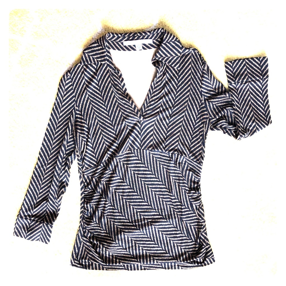 Diane Von Furstenburg Silk Maternity Blouse